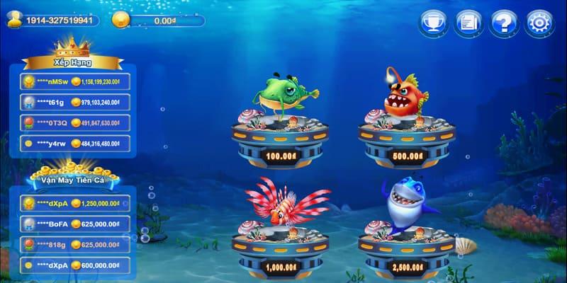 Game có bốn sảnh cược tương ứng các mức khác nhau